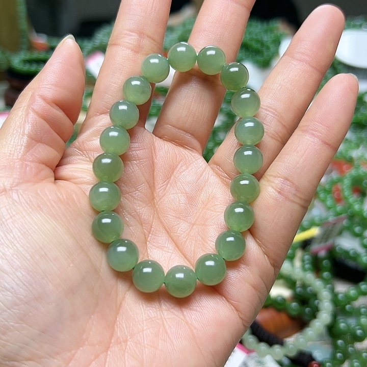 和田玉（碧玉）手串未镶嵌