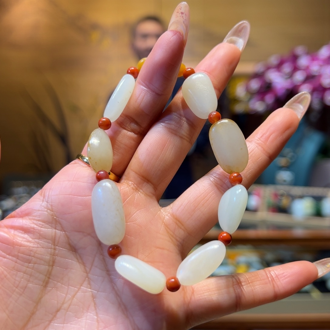 和田玉手链未镶嵌