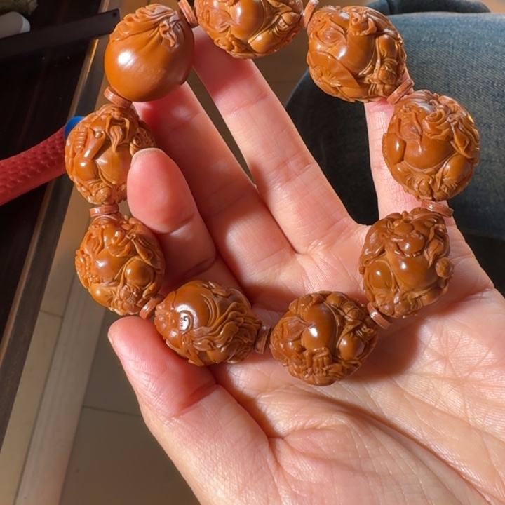 橄榄核手串/手链你****呀橄榄核雕
