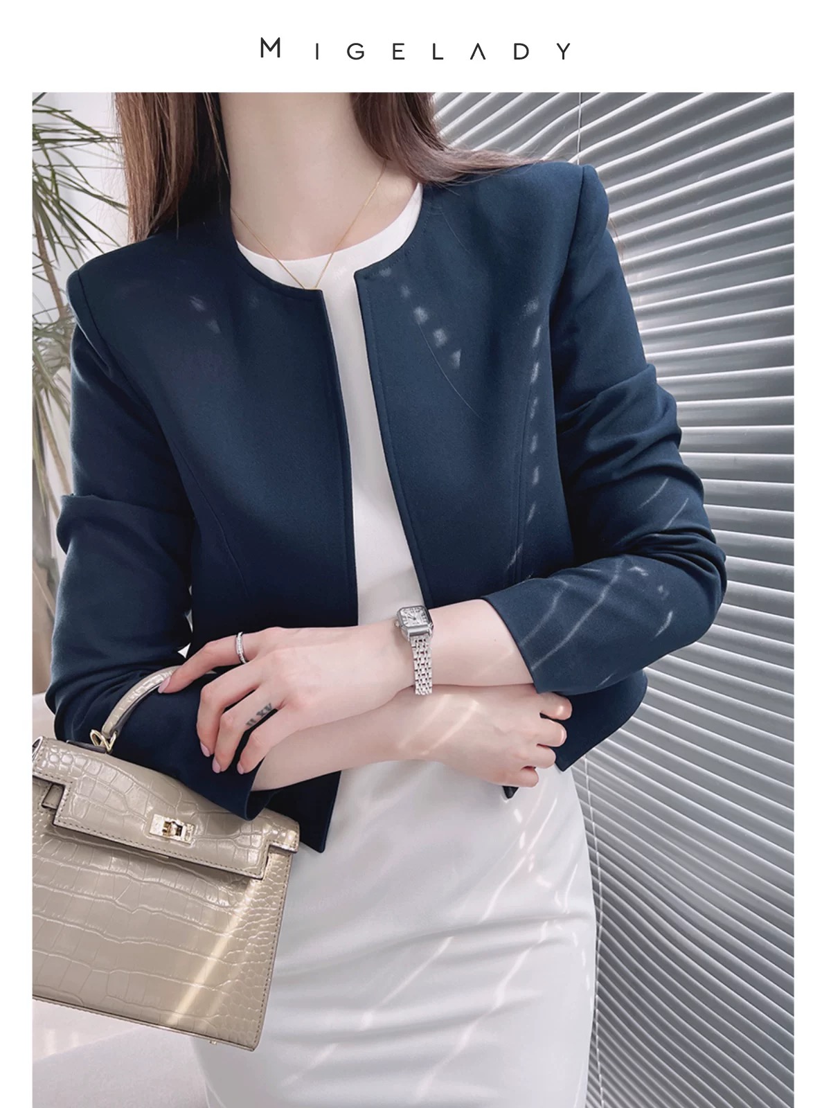 9876 高级时尚气质洋气西装外套