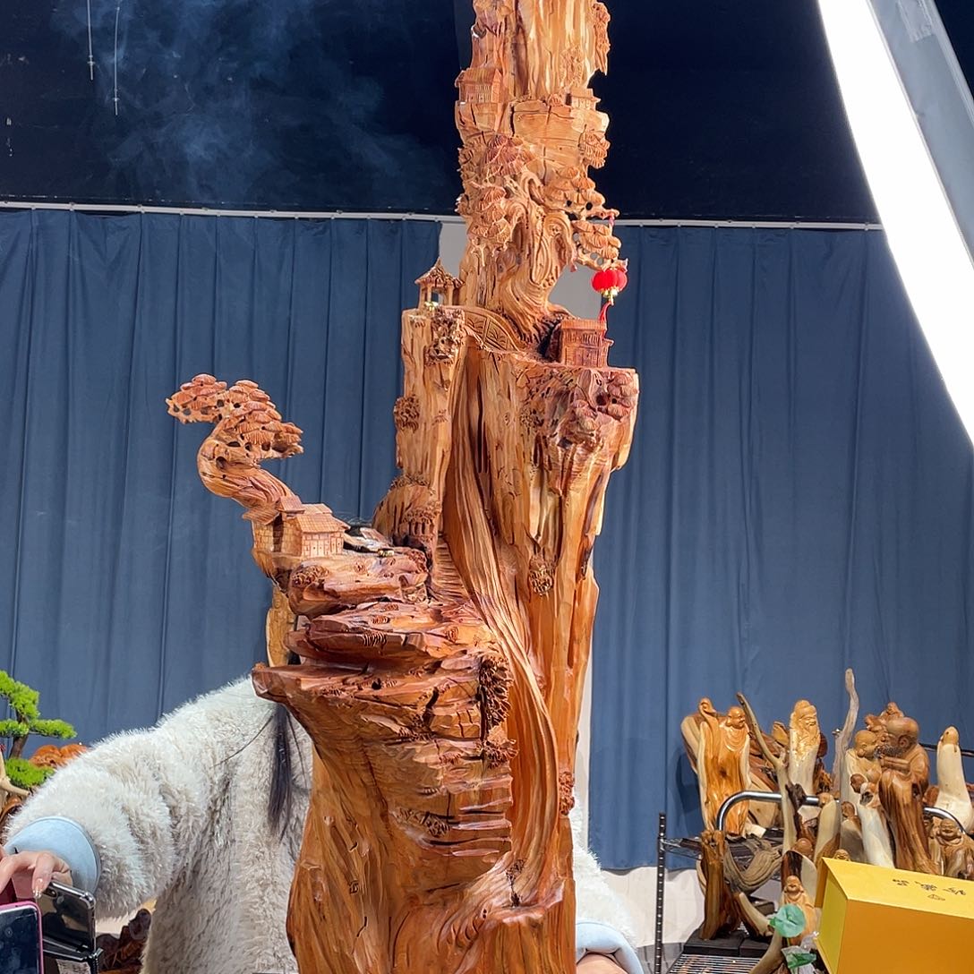 柏木（崖柏）山水倒流香送两盒香