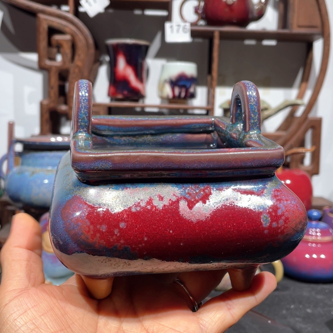 中国神后钧瓷香炉
