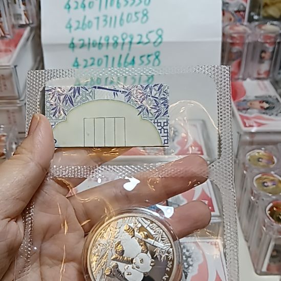 鼎***名纯银熊猫抱竹2026