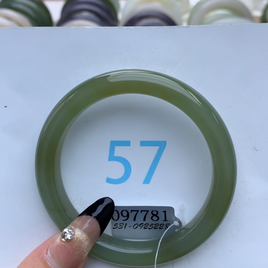 和田玉手镯未镶嵌@***甜