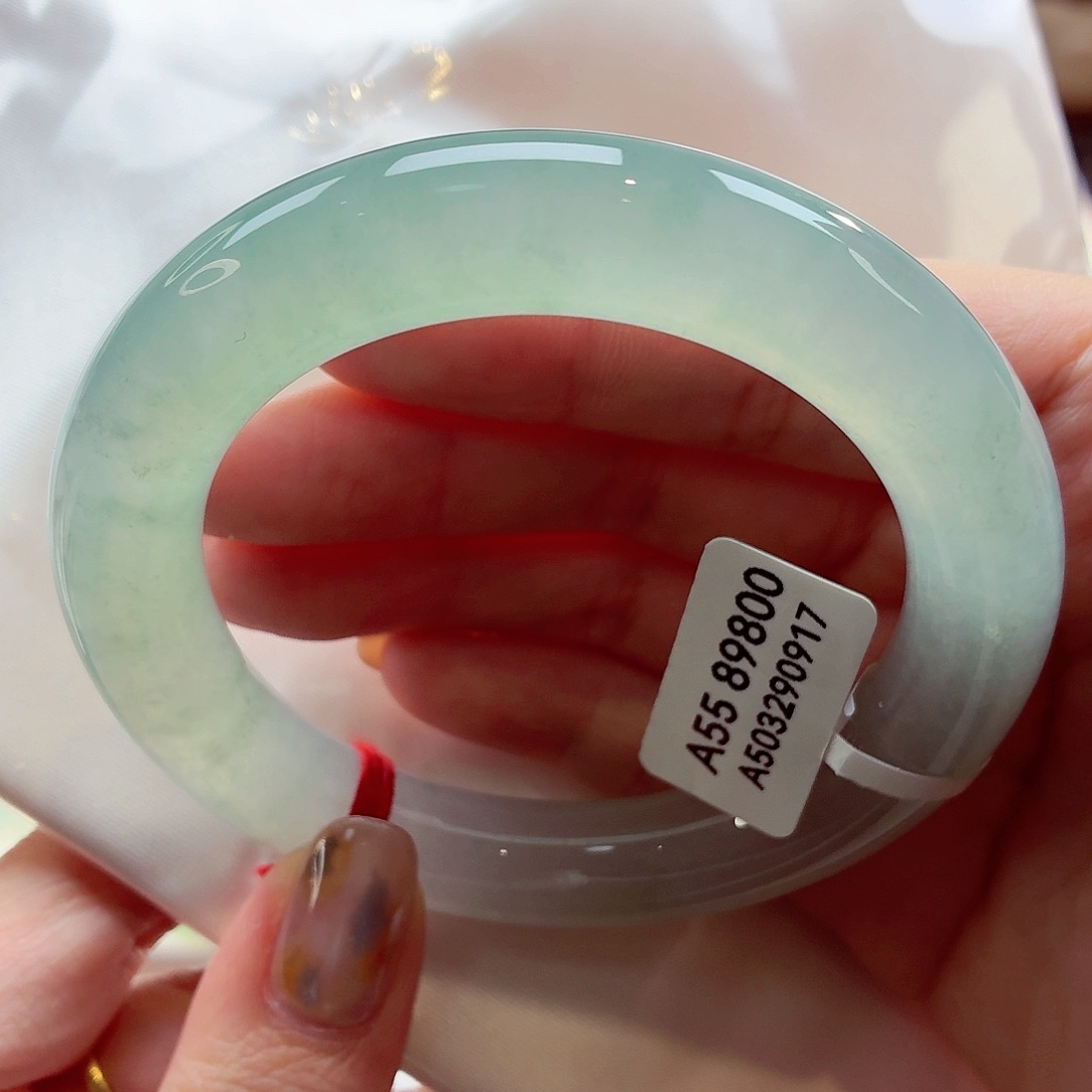 翡翠未镶嵌手镯（圆镯）22（23号）