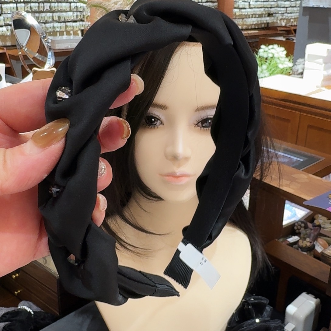 皮质非金属黑色发箍