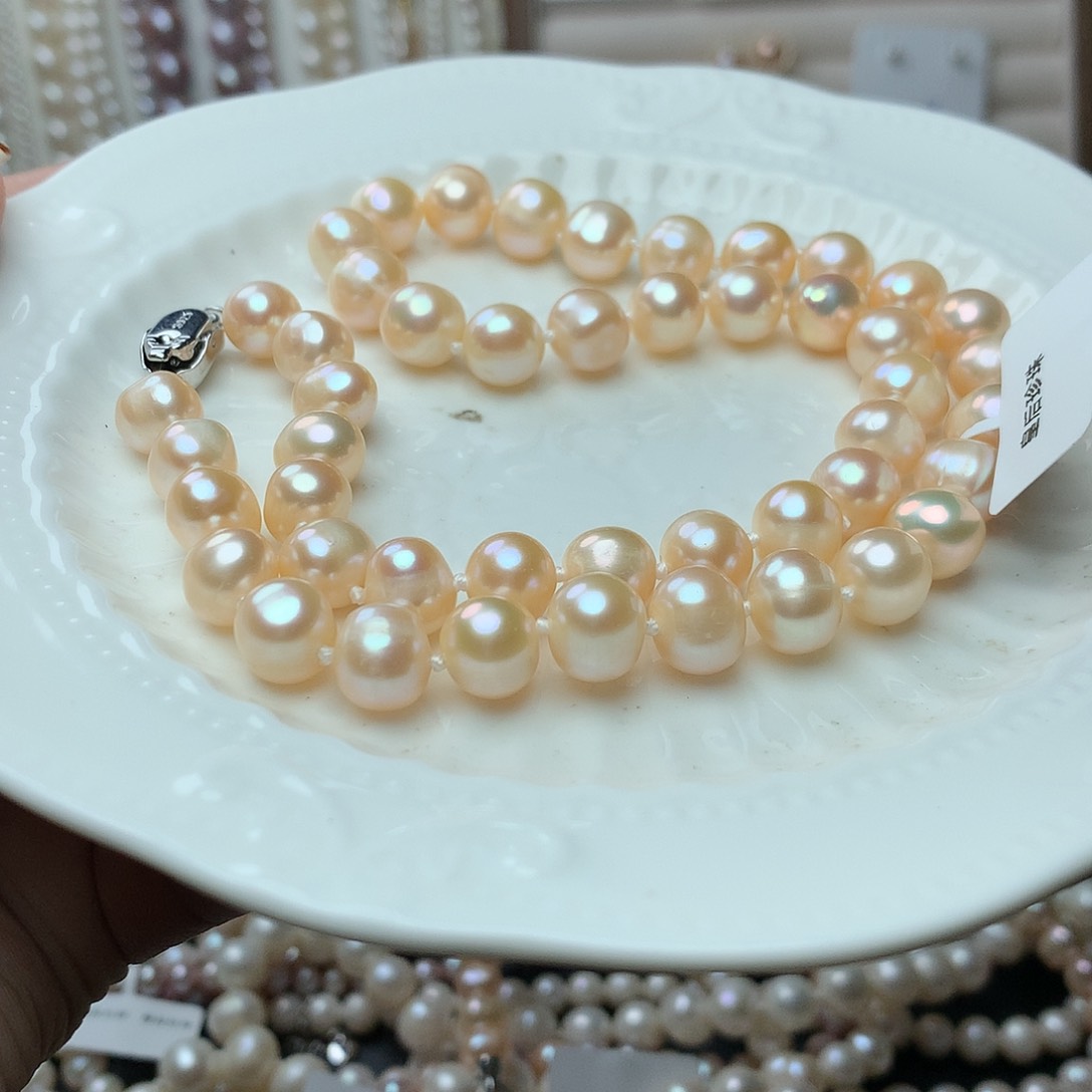 淡水珍珠9-10未镶嵌x55项链