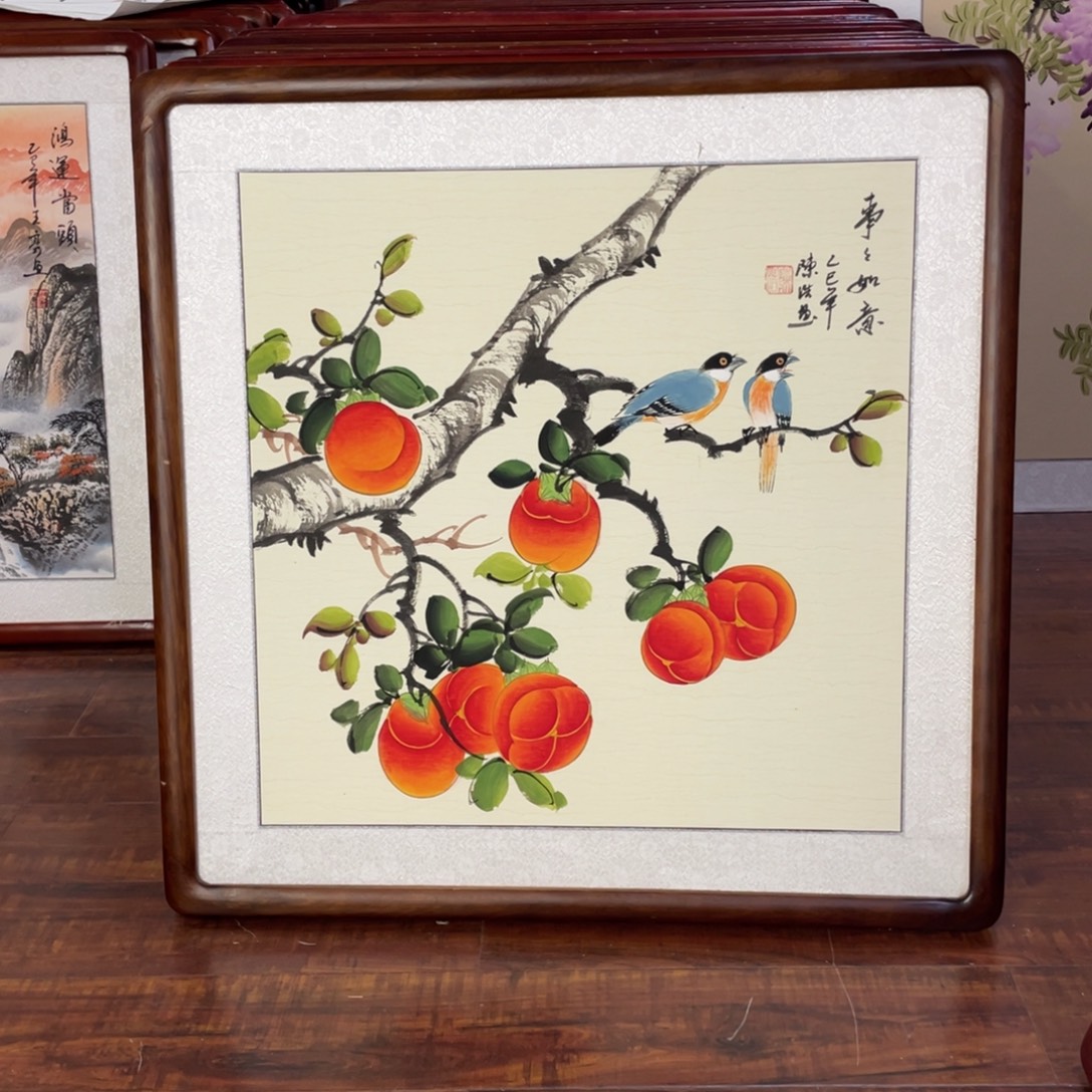 国画带框尺寸63*63厘米