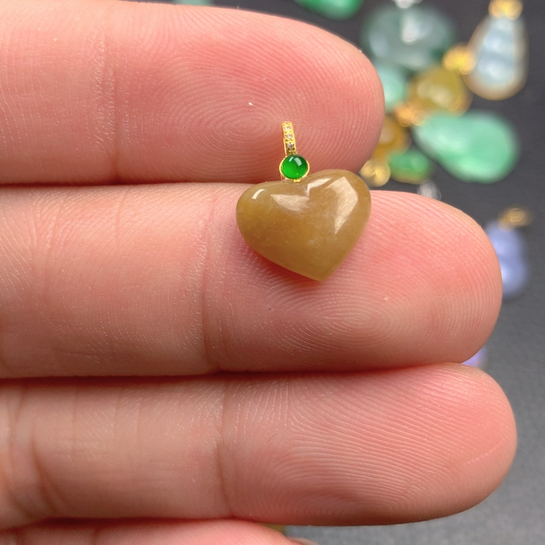 【闪购商品】颈饰18K金镶嵌翡翠翡翠