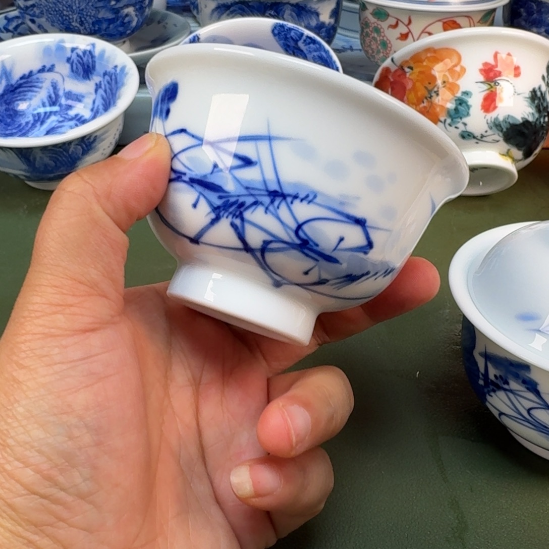陶瓷景德镇纯手绘茶具圆圆242