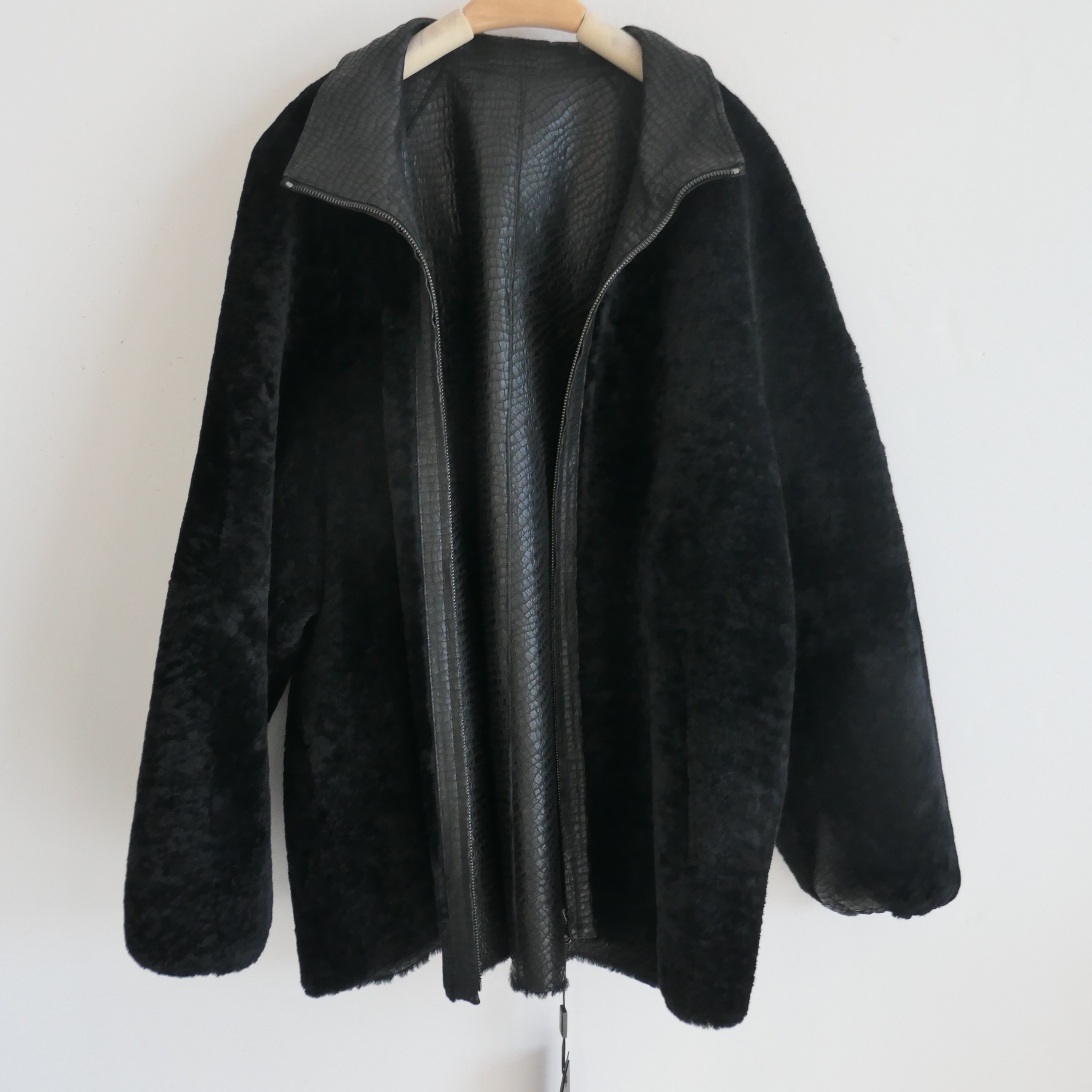 W207皮绒两面穿短外套