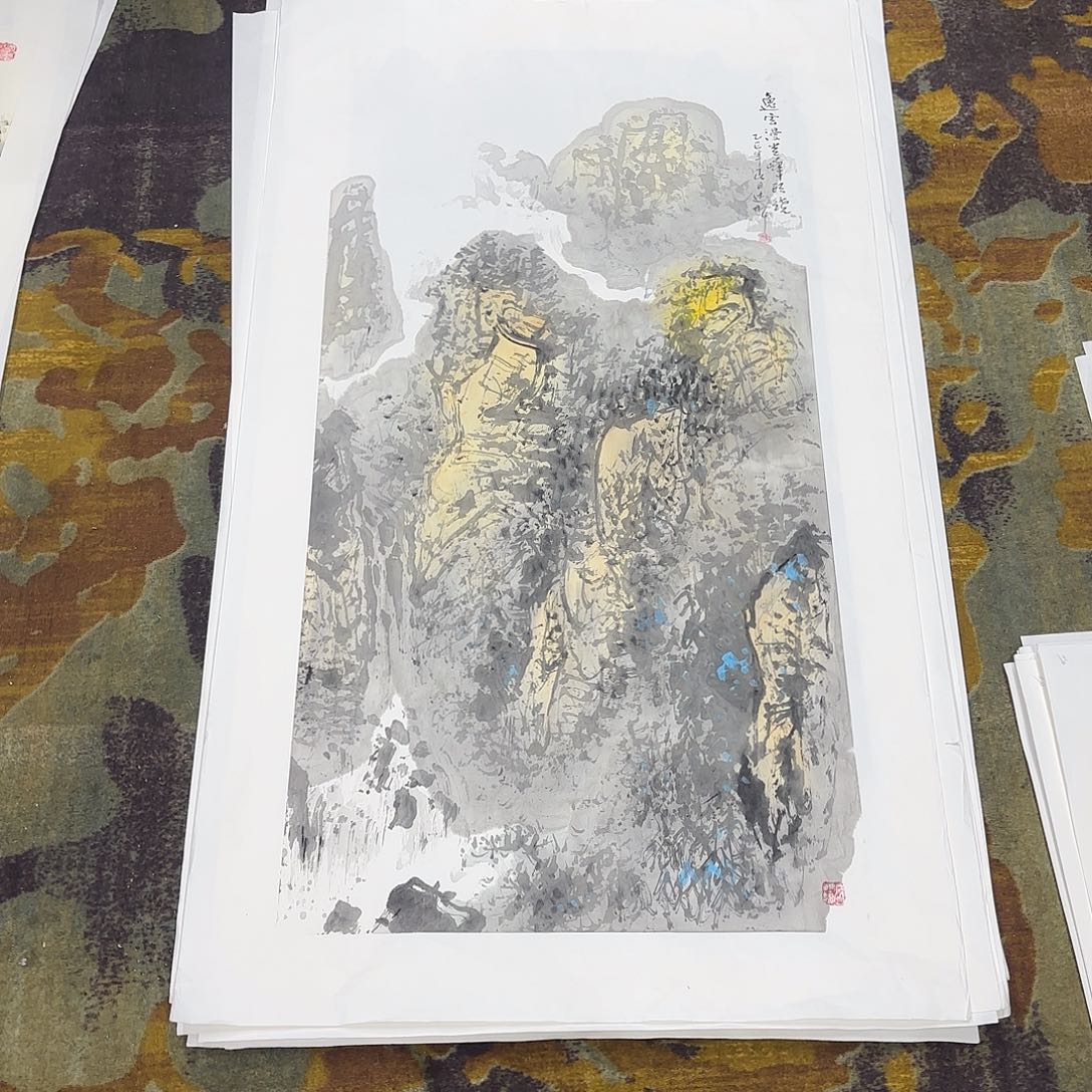 国画贾述轩三尺童