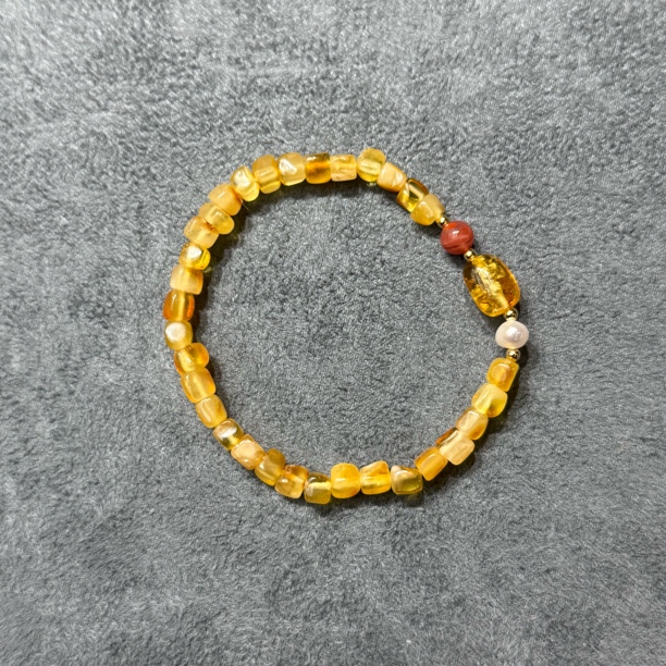 蜜蜡方糖手链-3240