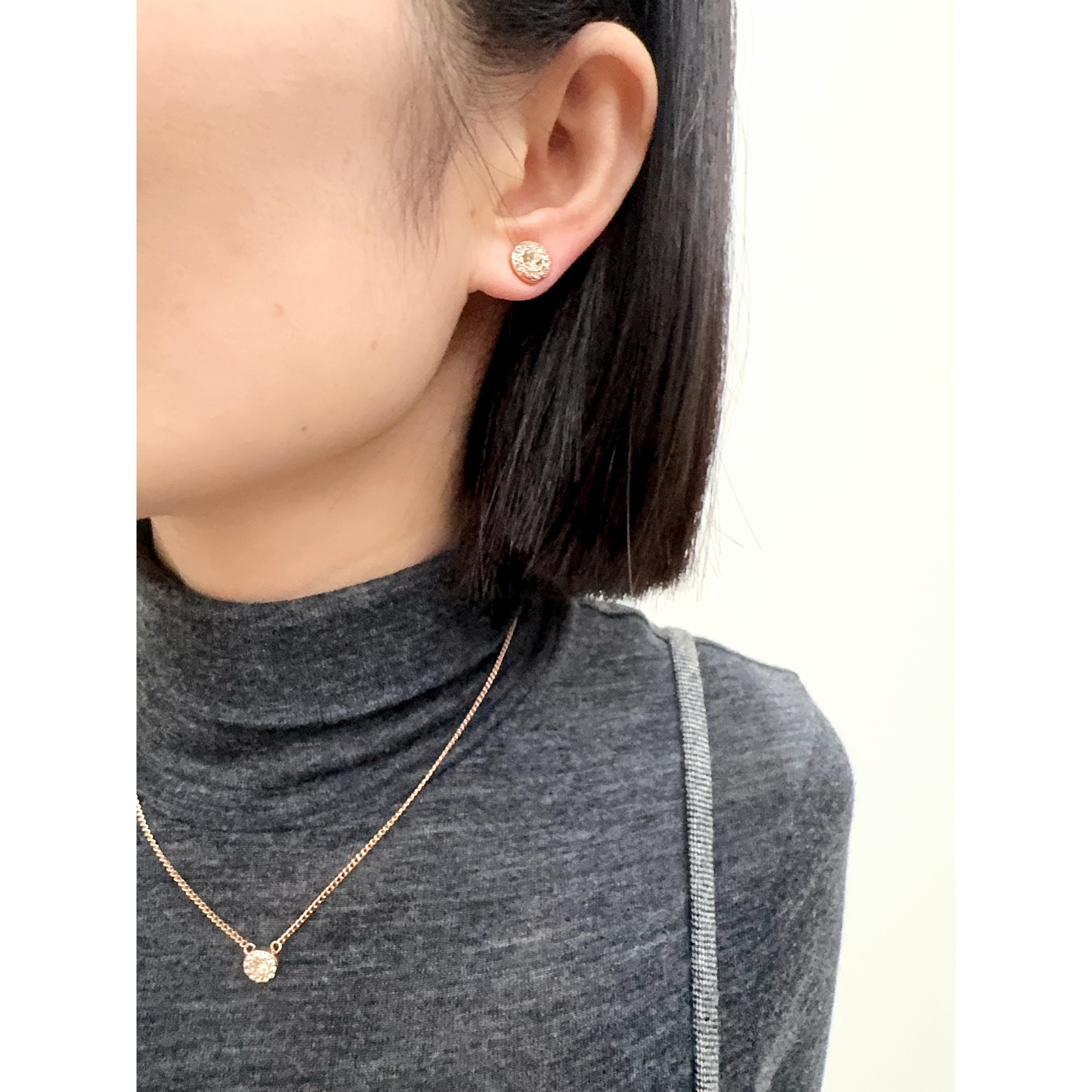 合金合成锆石项链 跳动的心2件套013742117332