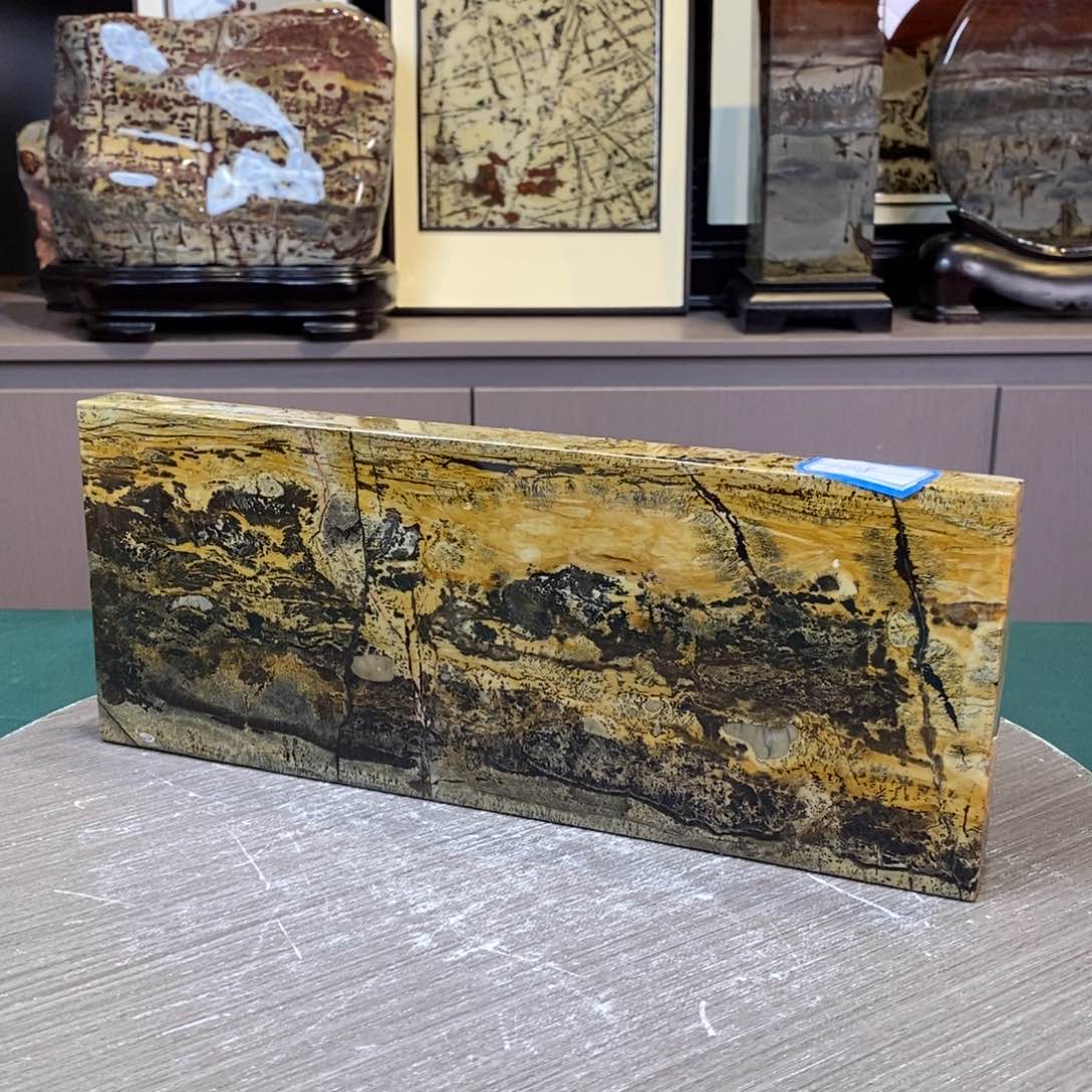 石材静*广西国画石草花石