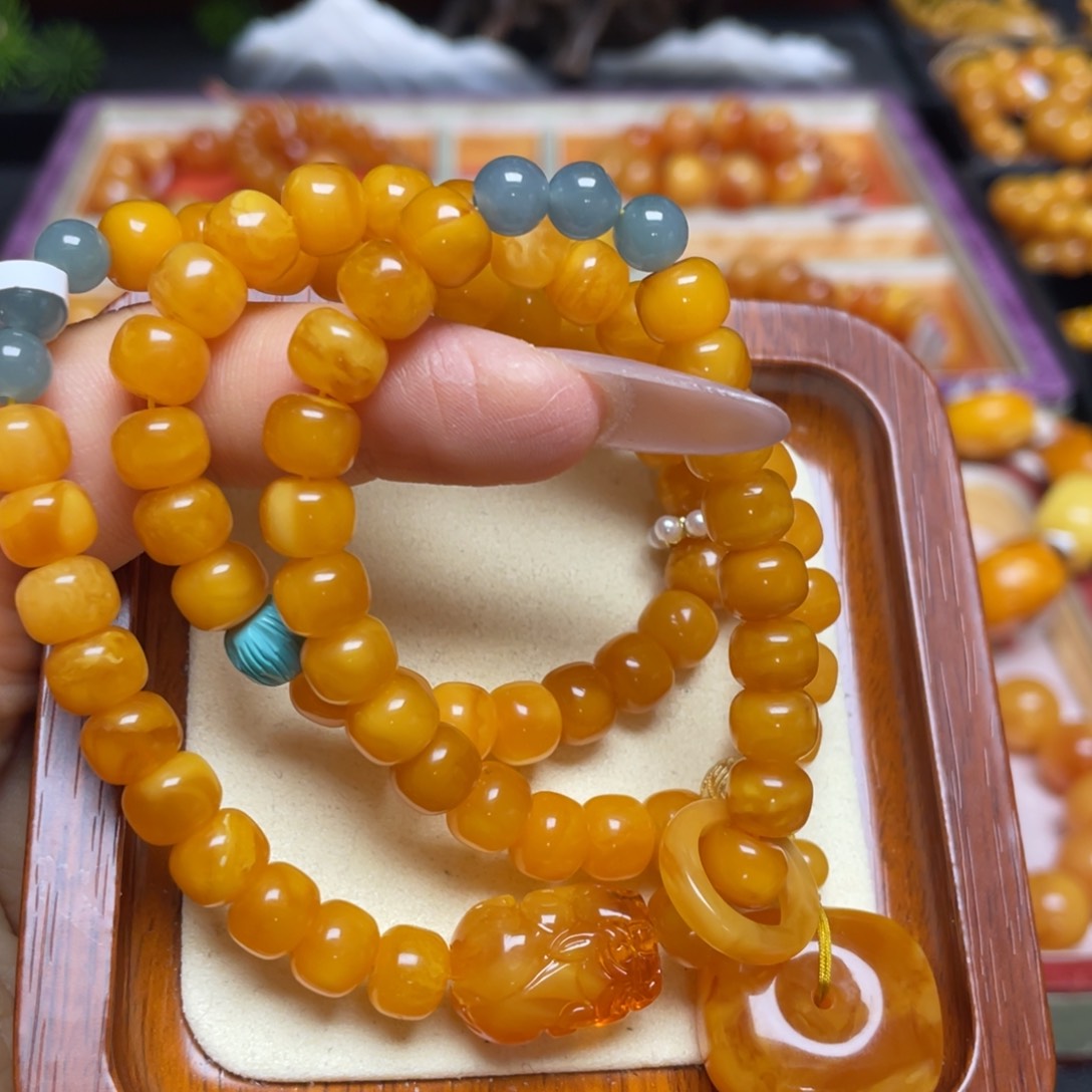 蜜蜡手链未镶嵌手串