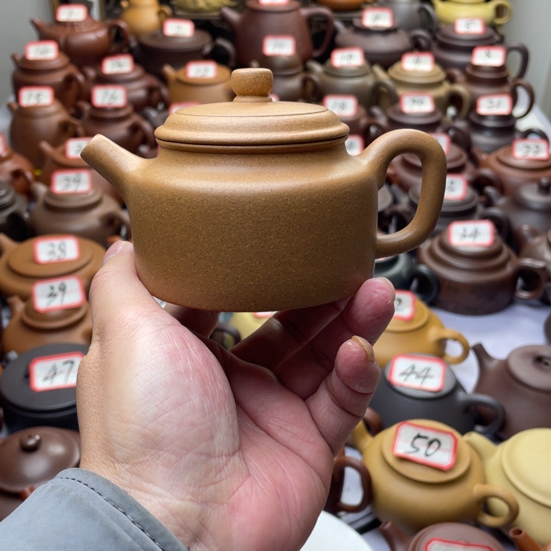 紫砂茶壶宜兴紫砂半手工