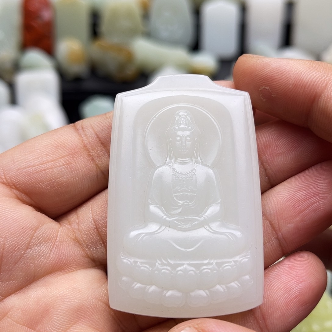 和田玉颈饰未镶嵌一**善