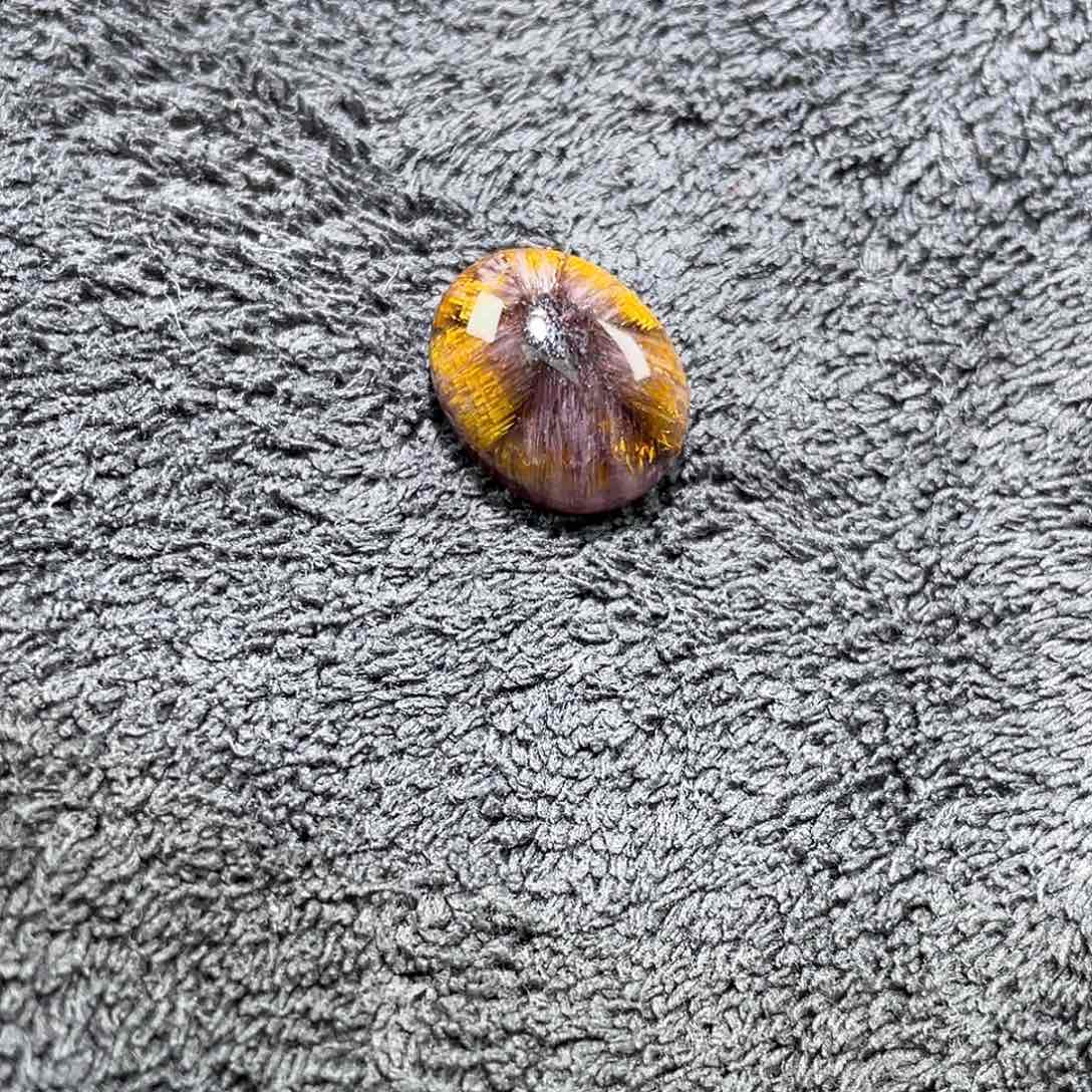 水晶紫钛蛋面未镶嵌高*高