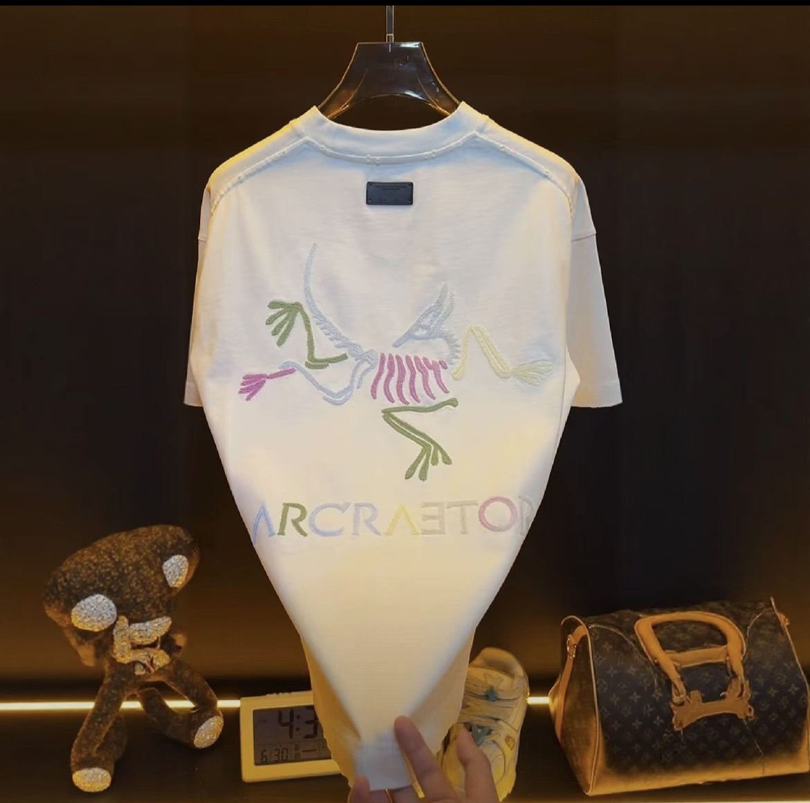 【35号-9179】光变刺绣洗水系 新品上新时尚高定百搭男女同款短袖