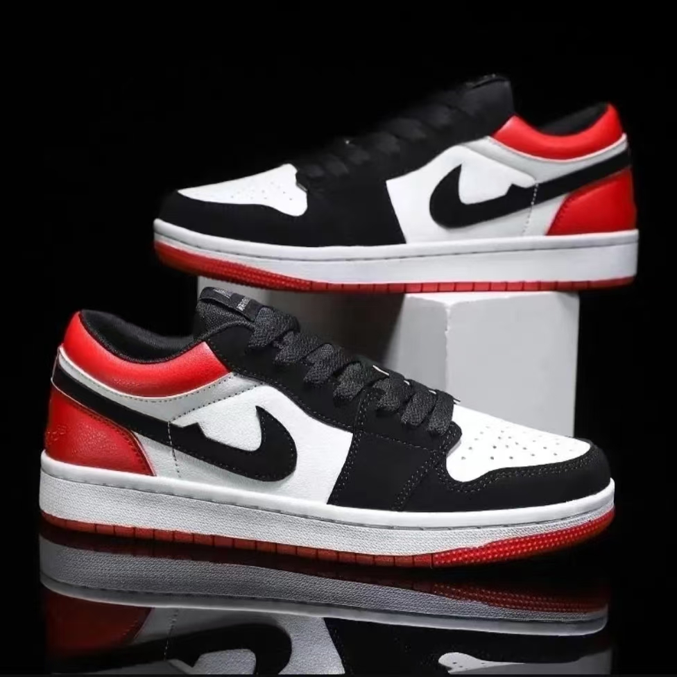 aj男鞋黑白熊猫dunk空军一号三太子低帮荧光绿运动情侣板鞋aj女鞋