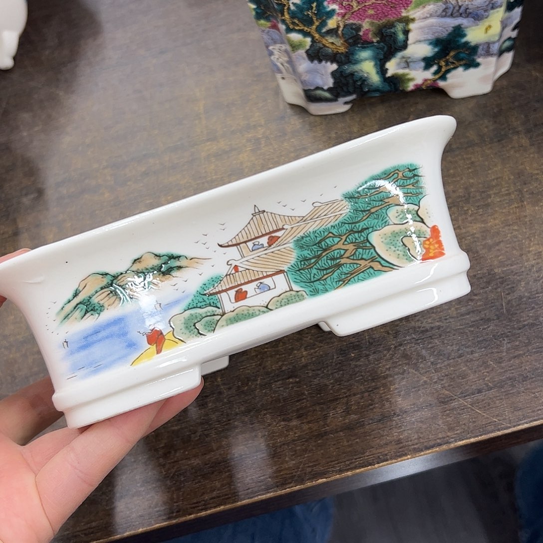 紫砂花盆885号瑕疵18/14/5.5cm