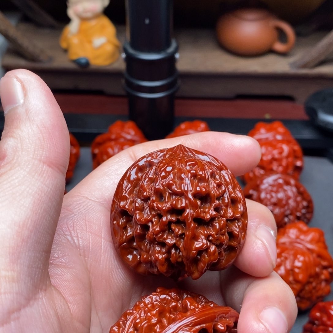 吊坠文玩核桃鹤*生40满天星