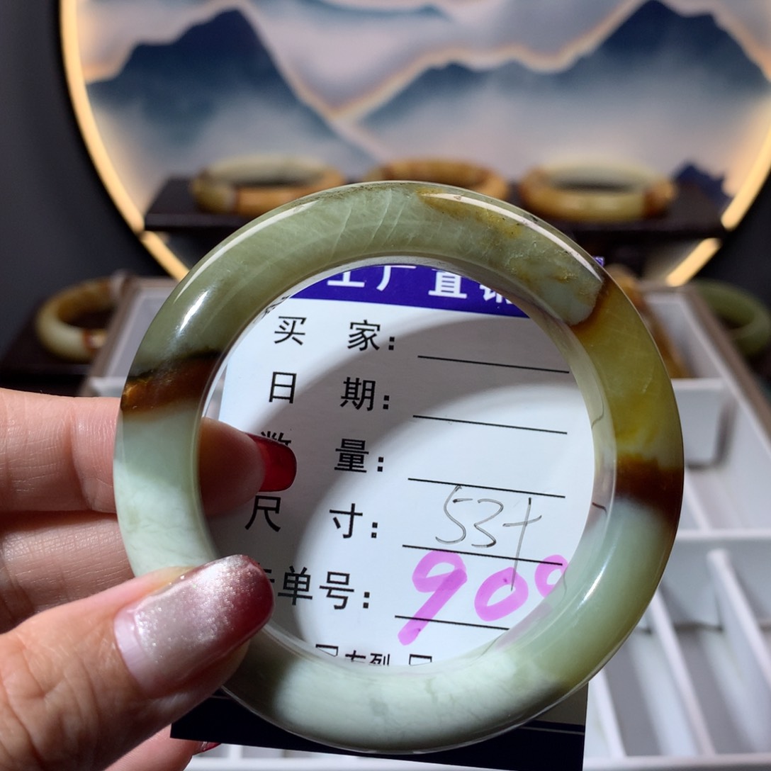 【闪购商品】蛇纹石玉手镯未镶嵌