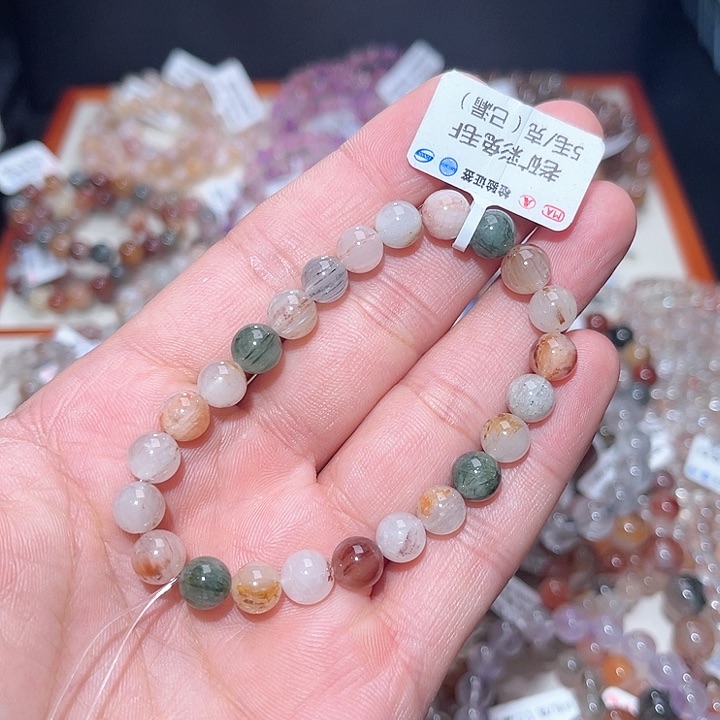 水晶手链未镶嵌243号多样性发一  7+