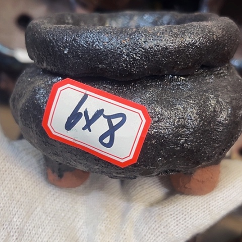 红陶粗陶花盆手工