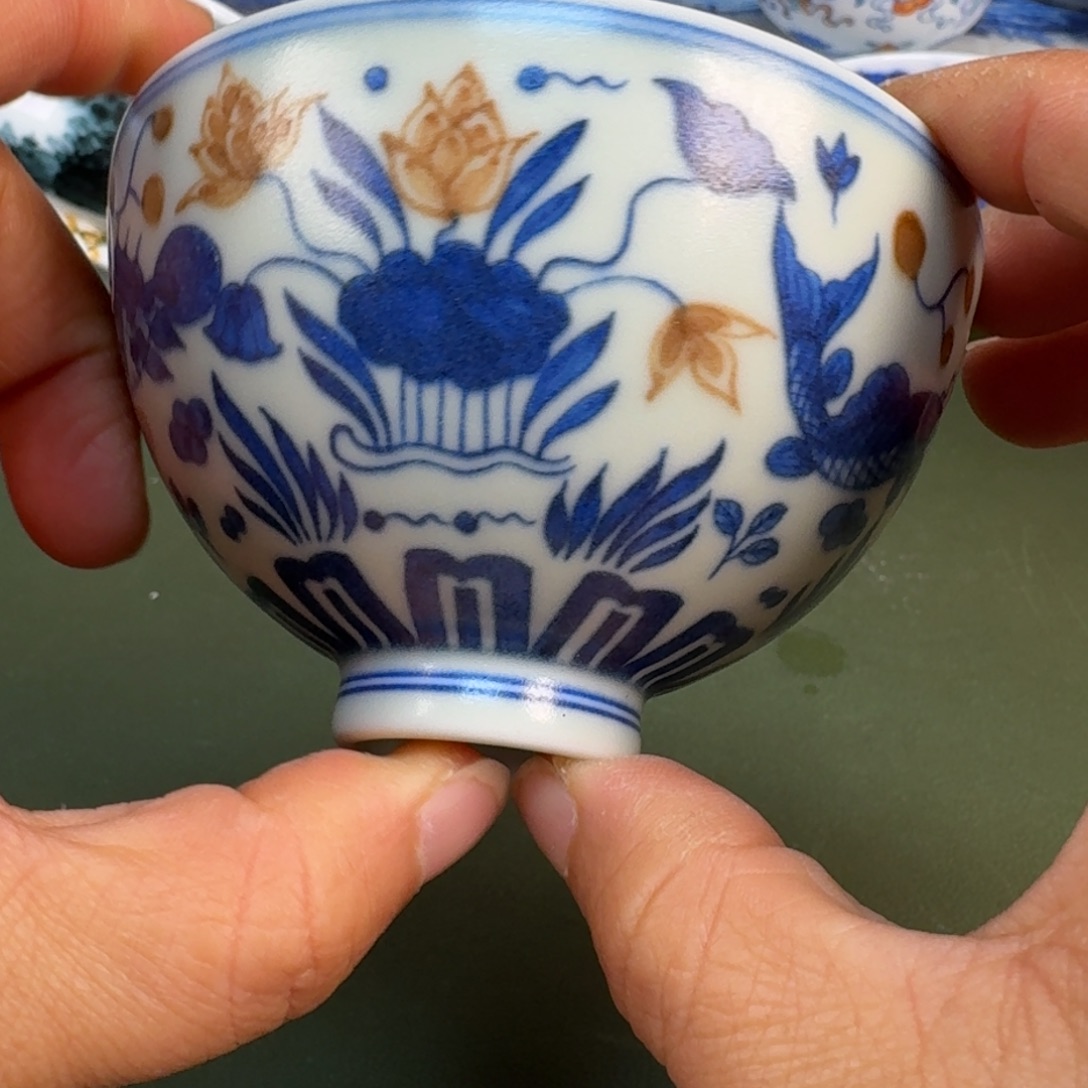 陶景德镇纯手绘茶具圆圆225