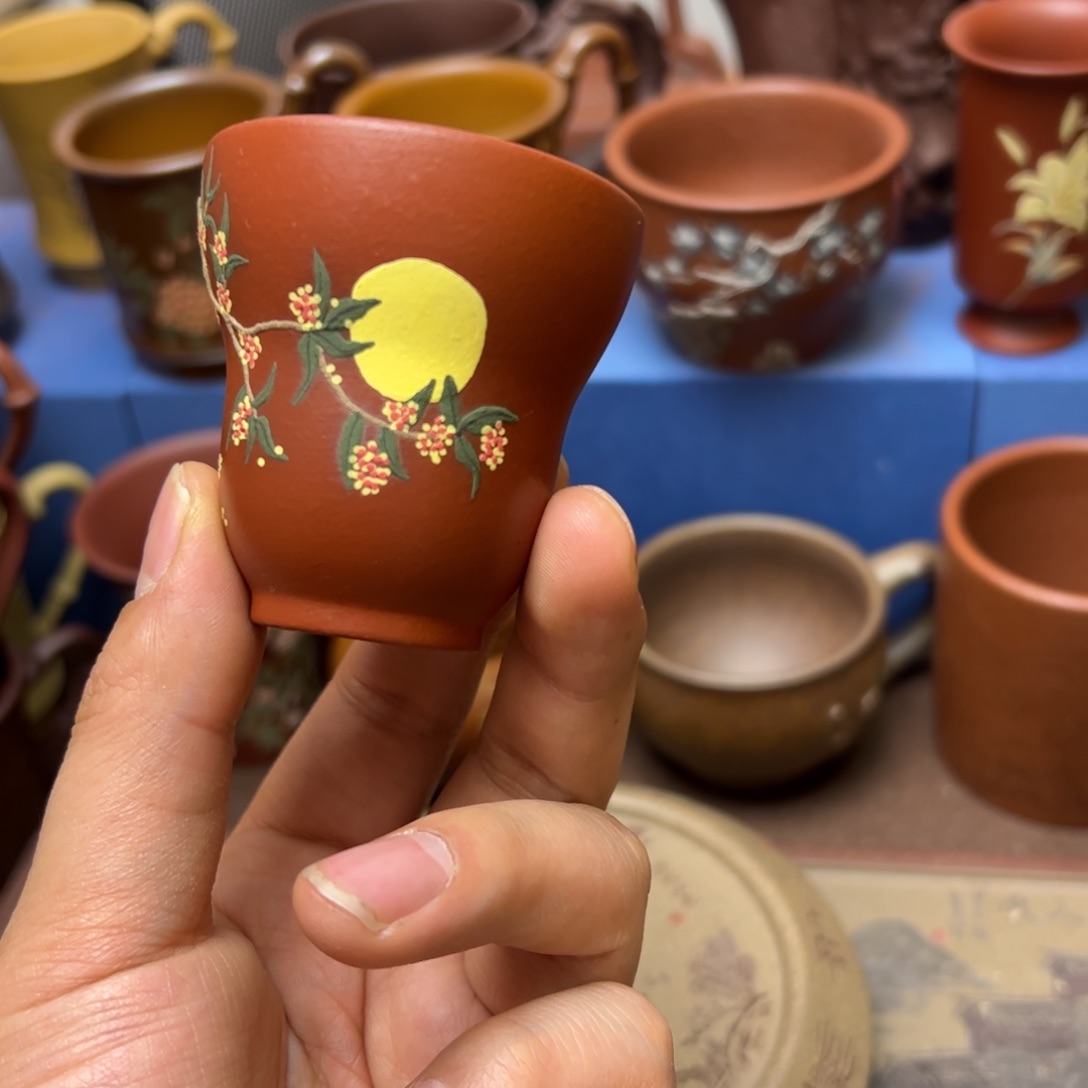 紫砂茶杯紫砂主人杯60cc