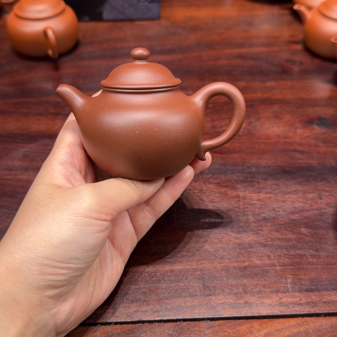 茶壶紫砂红皮龙觅韵莲子壶