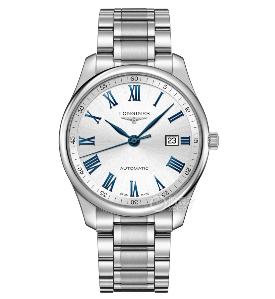 99新 Longines/浪琴 /名匠893蓝针/表径42/自动机械男表