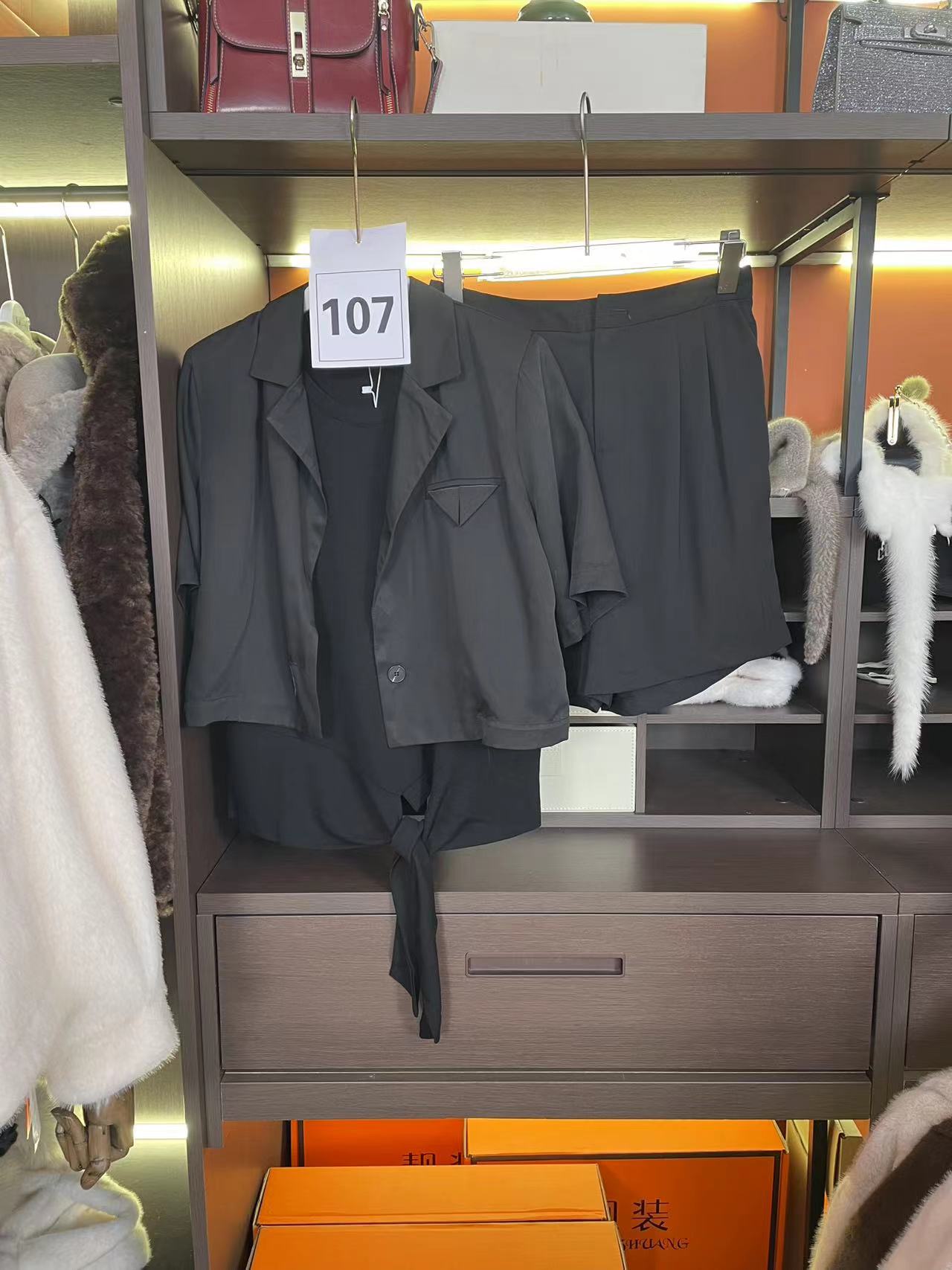 107百搭灰色家居服春夏工装风潮流上衣休闲套装时尚套装时尚