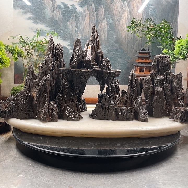 无花朵鱼缸造景组合