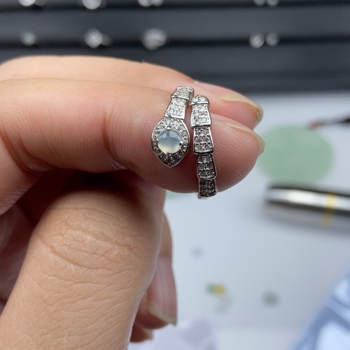 翡翠银S925镶嵌颈饰000000018