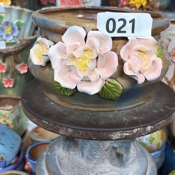 紫砂花盆粗陶材质多肉花盆