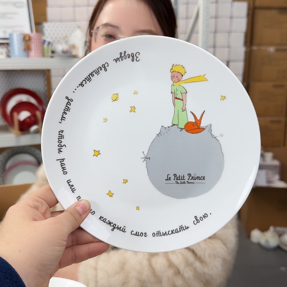 骨瓷骨瓷8英寸20cm平盘一只外贸骨瓷