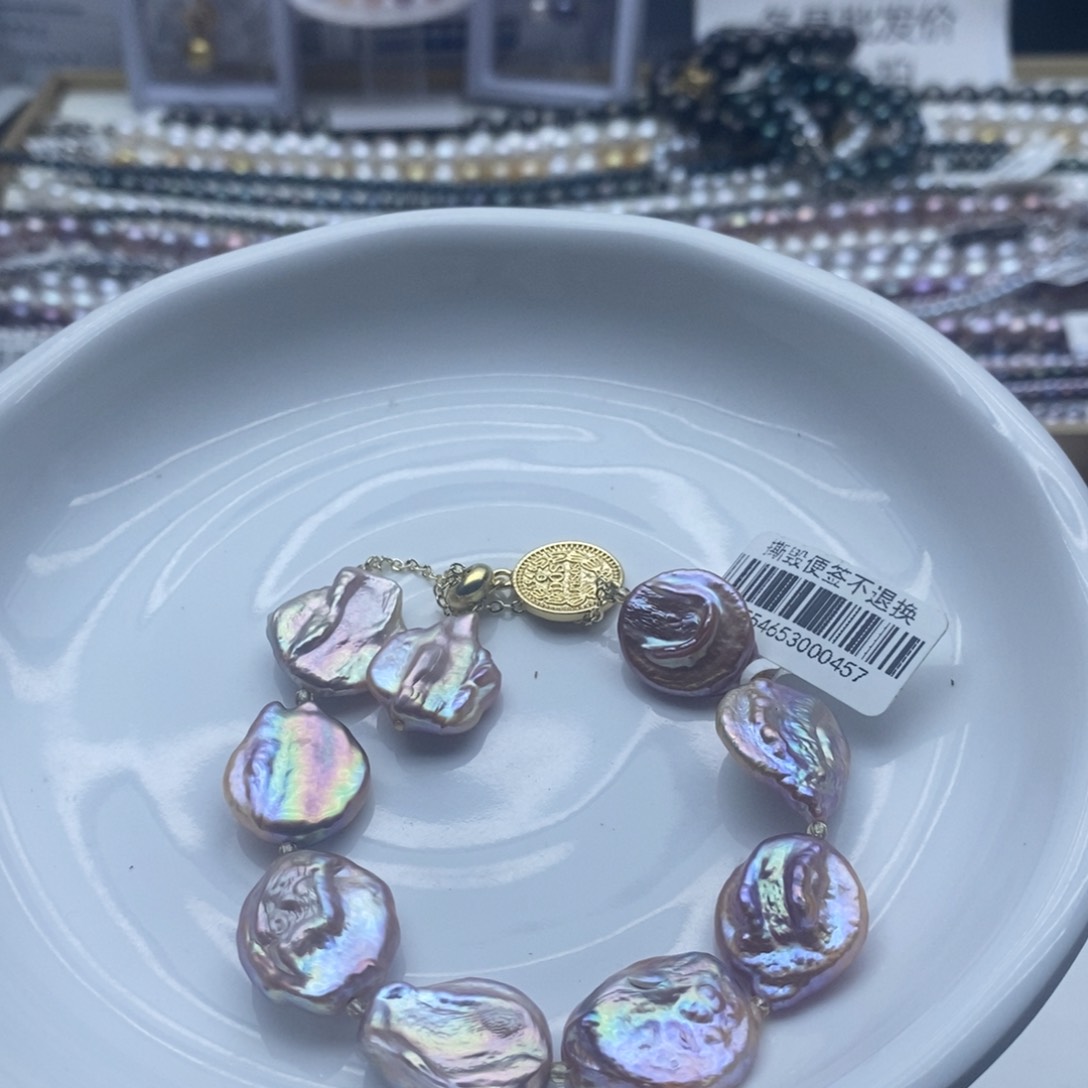 银S925镶嵌海水珍珠耳饰