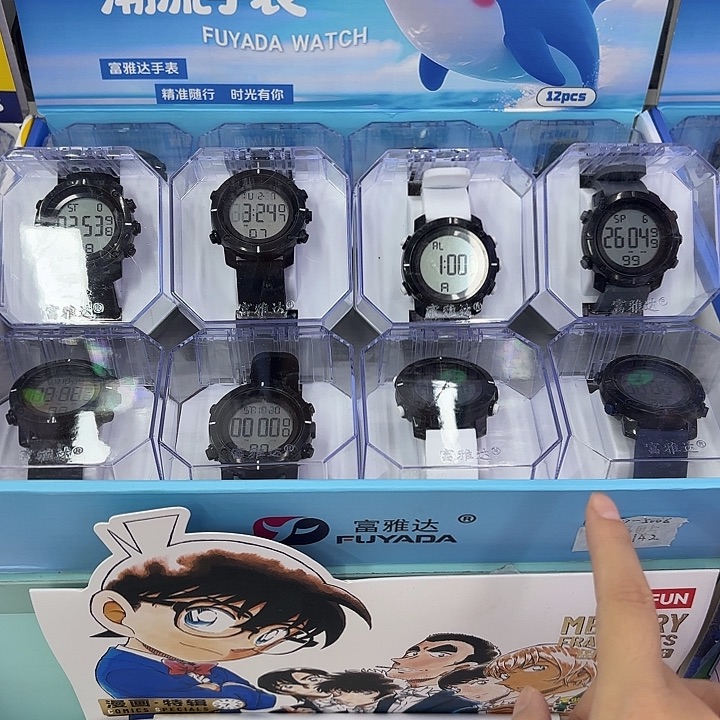 十二个装大表盘电子极简手表