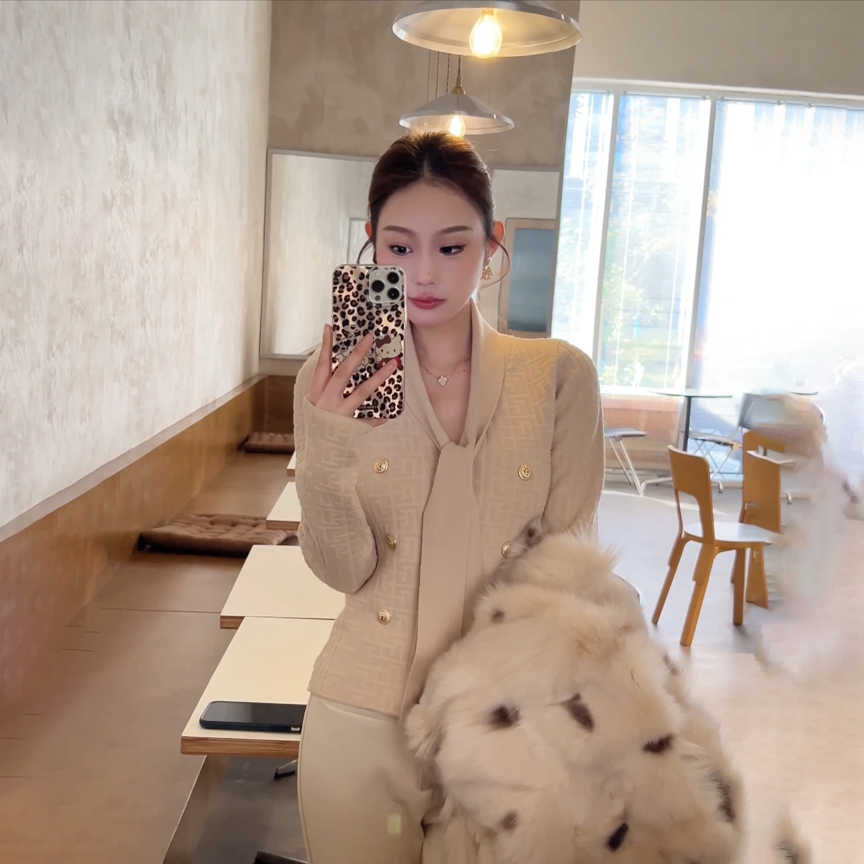 迈沃格法式重工飘带长袖早秋新款修身内搭打底衫上衣气质显瘦