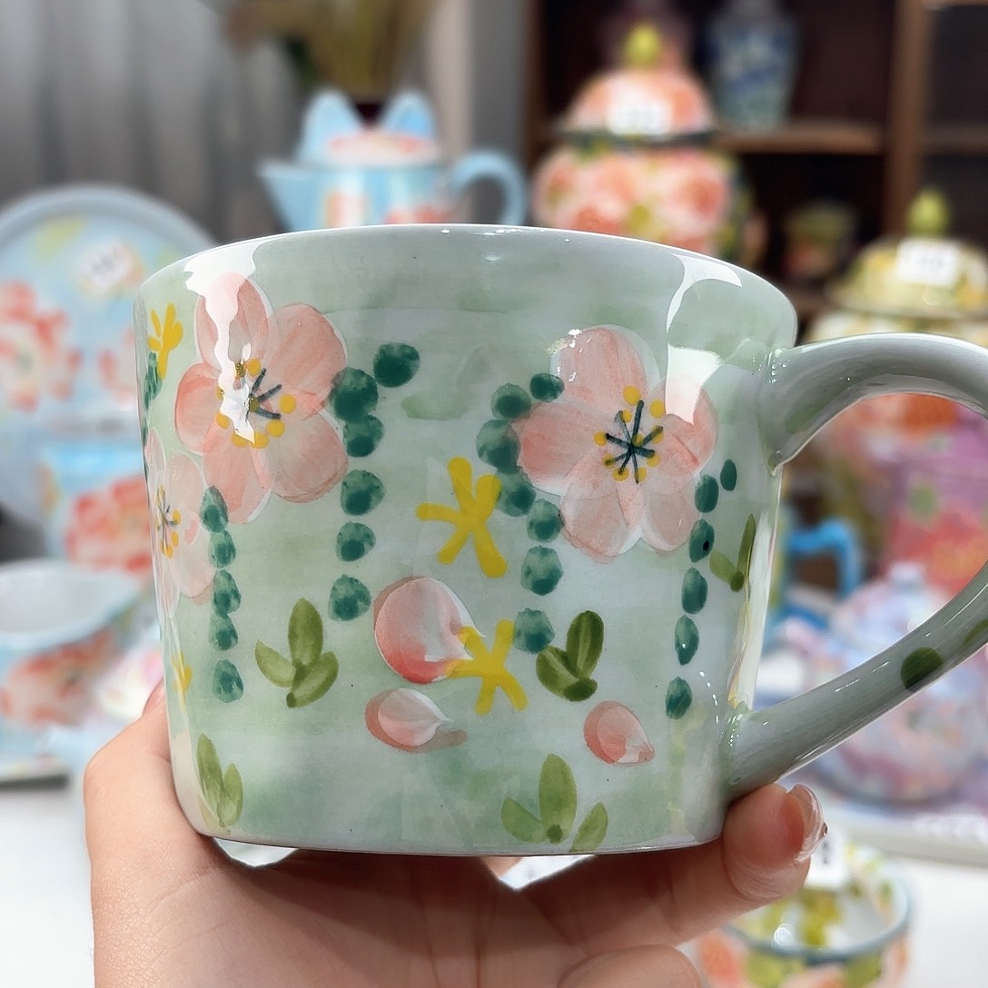 景德镇手绘高温釉下彩陶瓷茶具