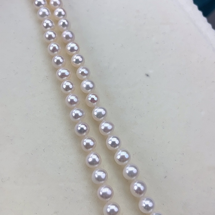 淡水珍珠颈饰银S925镶嵌卡8➕极光冷白炫彩高品