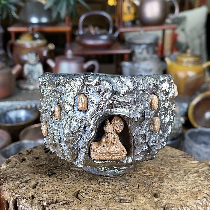 建水紫陶柴烧茶器，00018