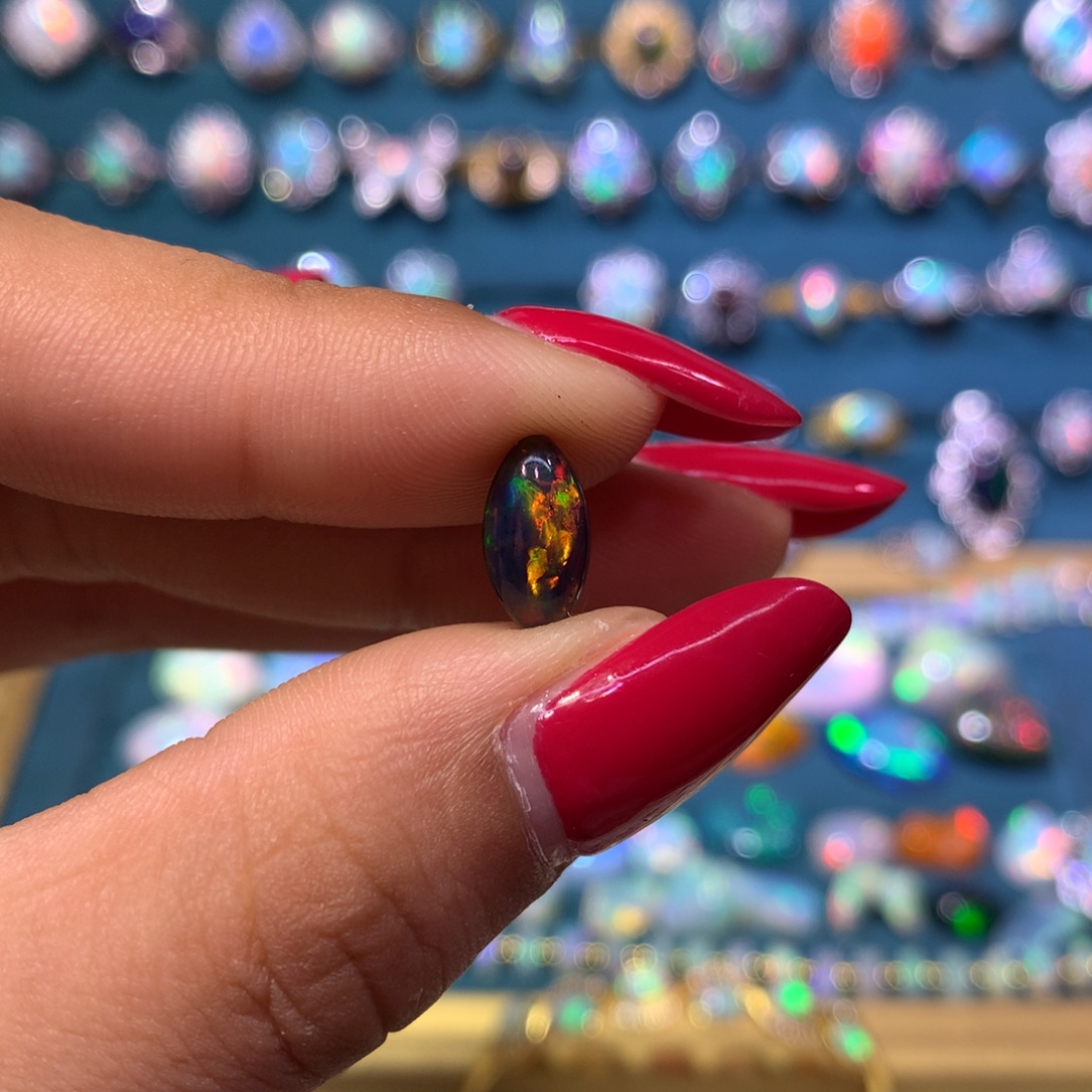 A***g欧泊银S925镶嵌裸石定制