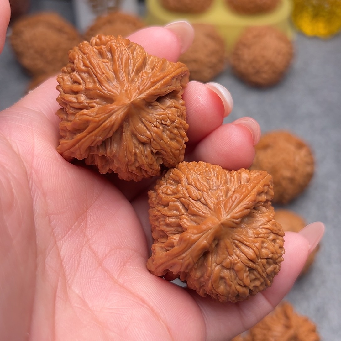 把件文玩核桃精品三角南疆石42+全品45克毕业款