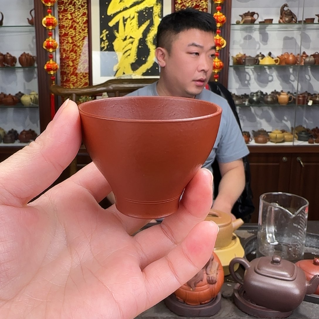 紫砂茶壶朱泥主人杯2