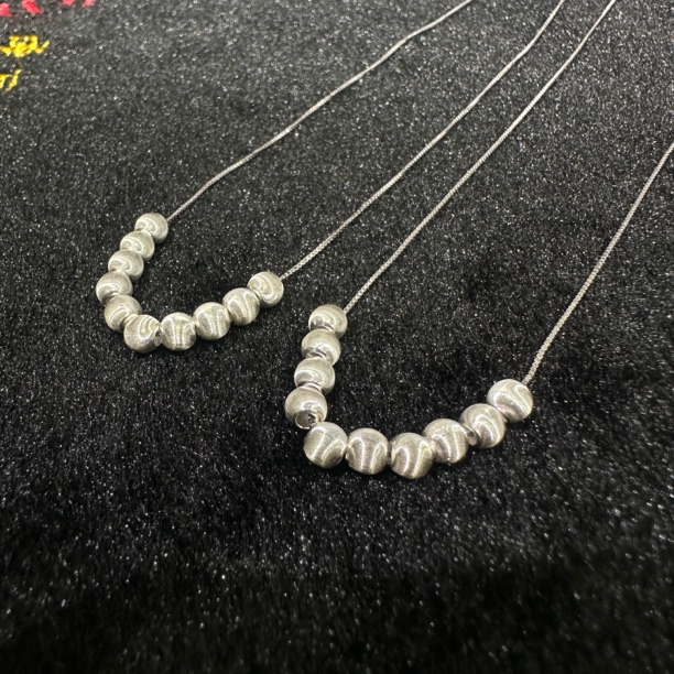 链子925银 【小宝晶选】天然猫眼银锁骨链 多样性发一件 415XBMT