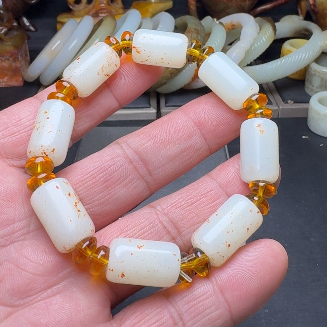 和田玉手链未镶嵌